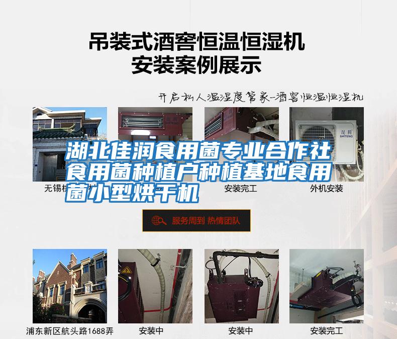 湖北佳潤食用菌專業合作社食用菌種植戶種植基地食用菌小型烘干機