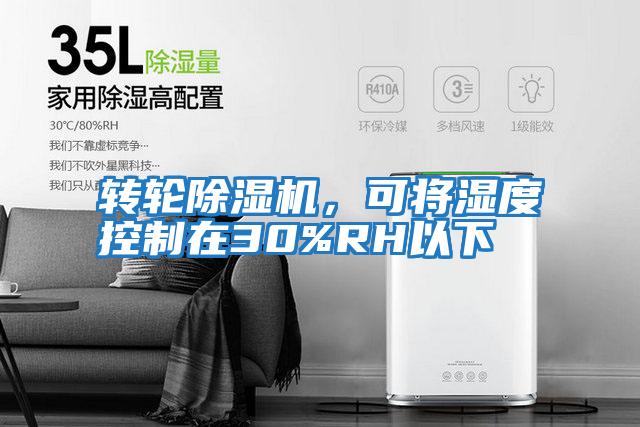 轉輪除濕機，可將濕度控制在30%RH以下