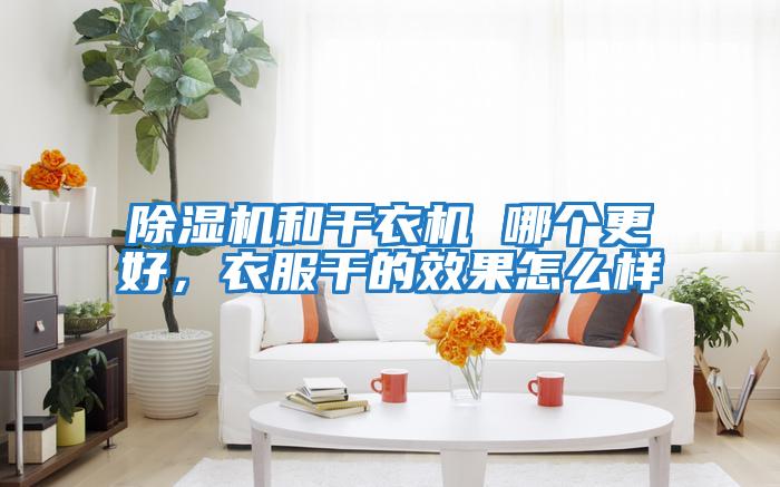 除濕機(jī)和干衣機(jī) 哪個更好，衣服干的效果怎么樣