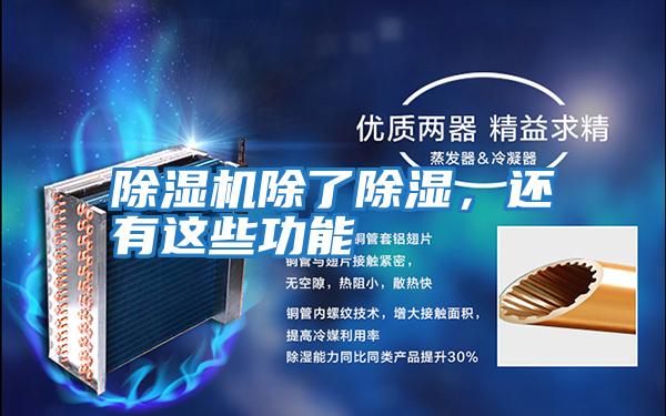 除濕機除了除濕，還有這些功能