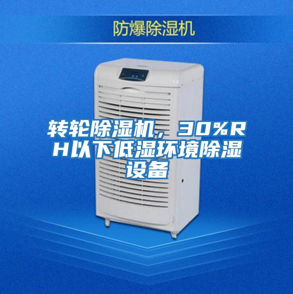 轉輪除濕機，30%RH以下低濕環境除濕設備