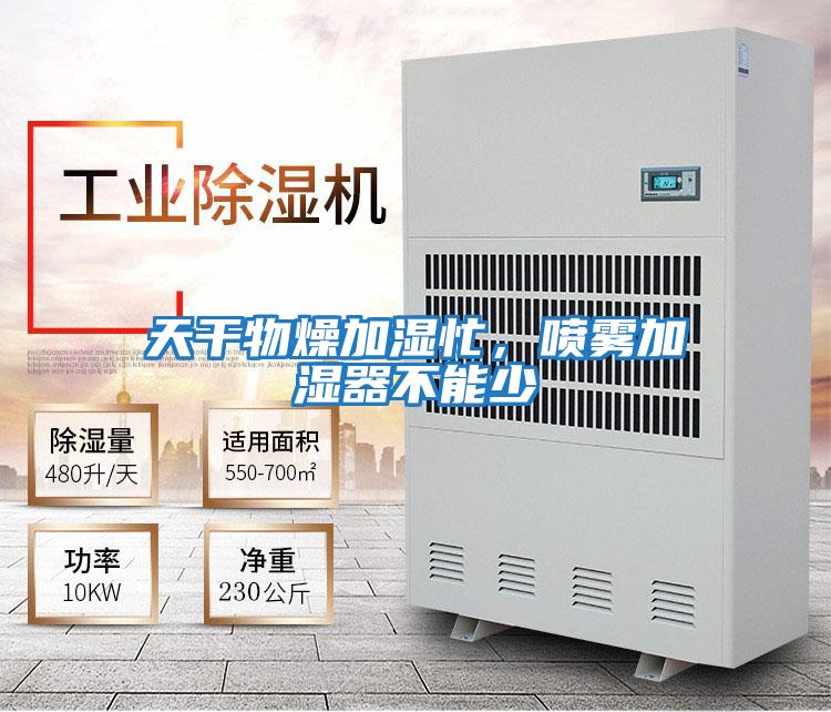 天干物燥加濕忙，噴霧加濕器不能少