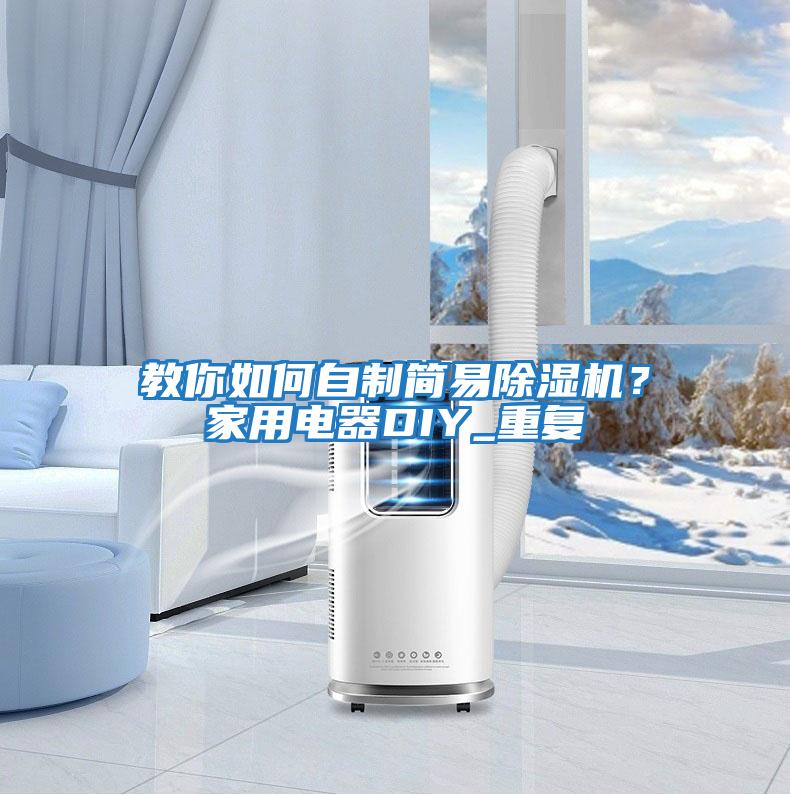 教你如何自制簡易除濕機?家用電器DIY_重復