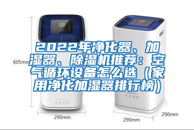 2022年凈化器、加濕器、除濕機推薦：空氣循環設備怎么選（家用凈化加濕器排行榜）
