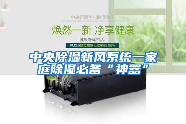 中央除濕新風系統一家庭除濕必備“神器”