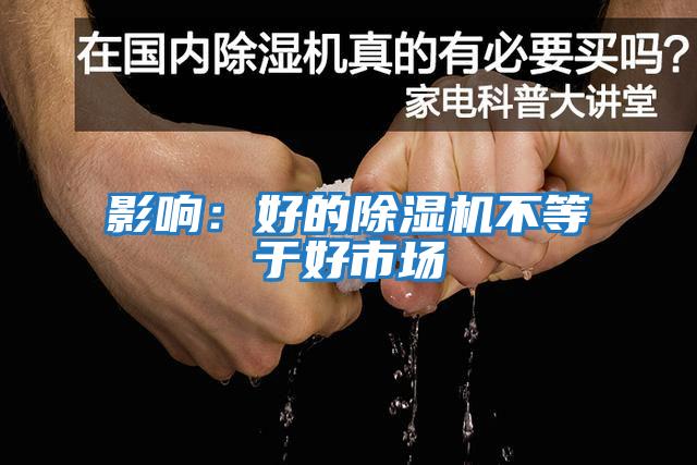 影響:好的除濕機不等于好市場