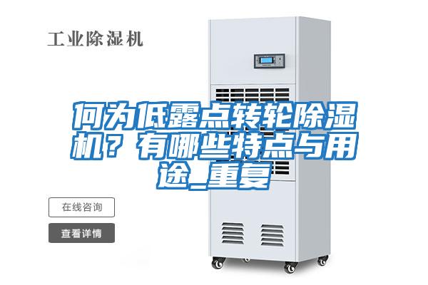 何為低露點轉(zhuǎn)輪除濕機？有哪些特點與用途_重復(fù)