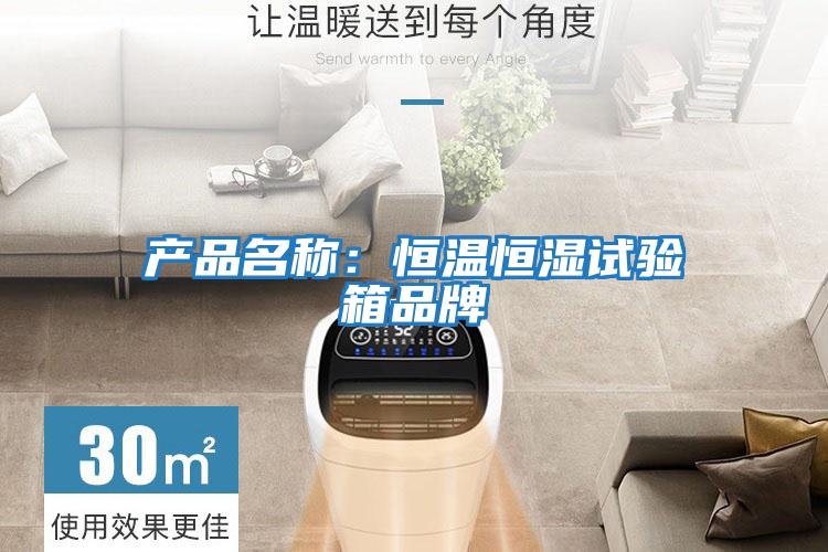 產(chǎn)品名稱(chēng):恒溫恒濕試驗(yàn)箱品牌