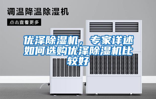 優澤除濕機，專家詳述如何選購優澤除濕機比較好