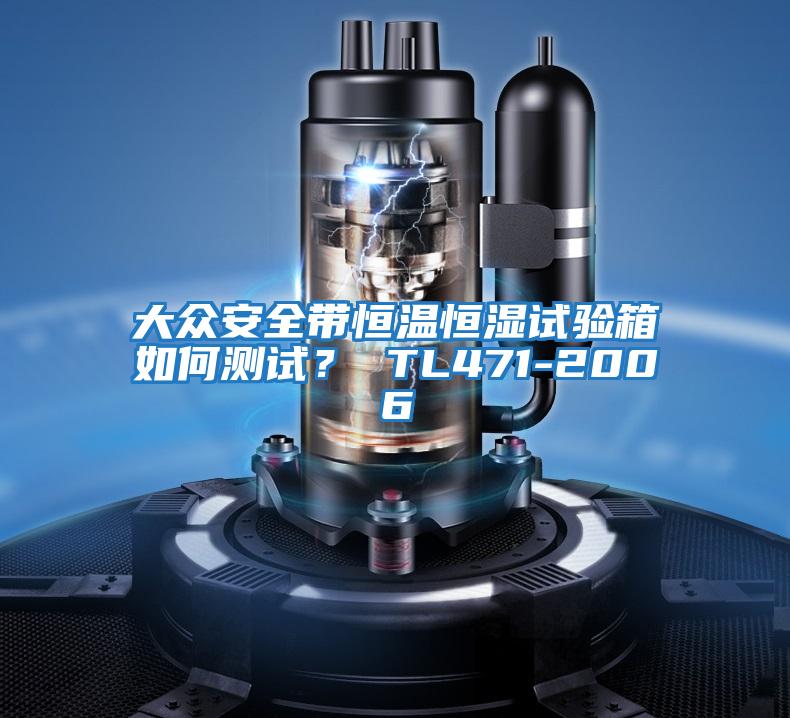 大眾安全帶恒溫恒濕試驗(yàn)箱如何測試? TL471-2006
