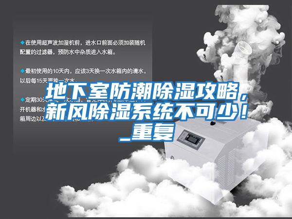 地下室防潮除濕攻略，新風除濕系統不可少！_重復