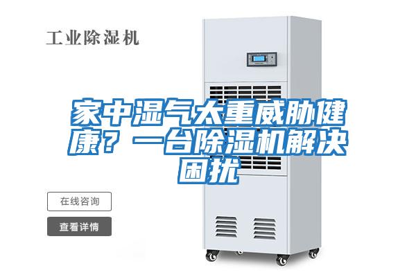 家中濕氣太重威脅健康？一臺除濕機解決困擾