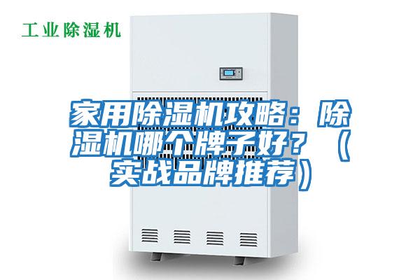 家用除濕機攻略：除濕機哪個牌子好？（實戰品牌推薦）