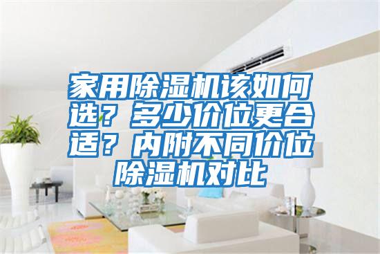 家用除濕機(jī)該如何選?多少價(jià)位更合適??jī)?nèi)附不同價(jià)位除濕機(jī)對(duì)比