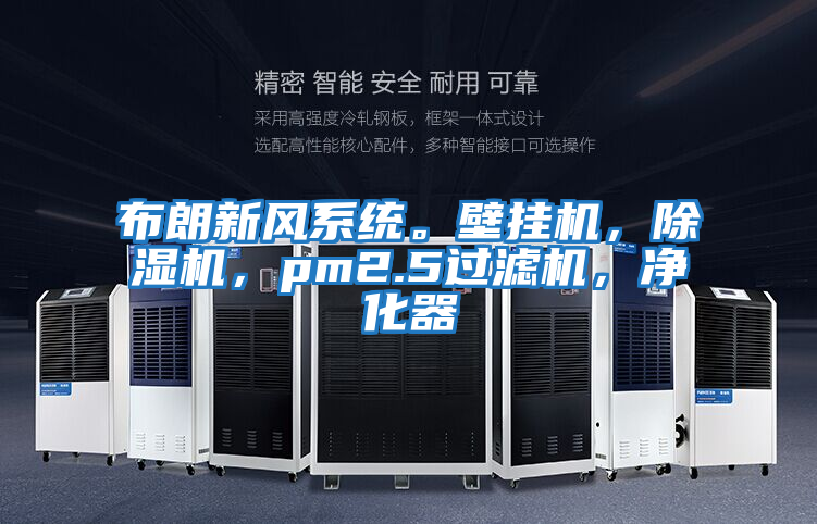 布朗新風系統。壁掛機，除濕機，pm2.5過濾機，凈化器