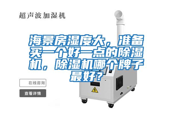 海景房濕度大，準備買一個好一點的除濕機，除濕機哪個牌子最好？