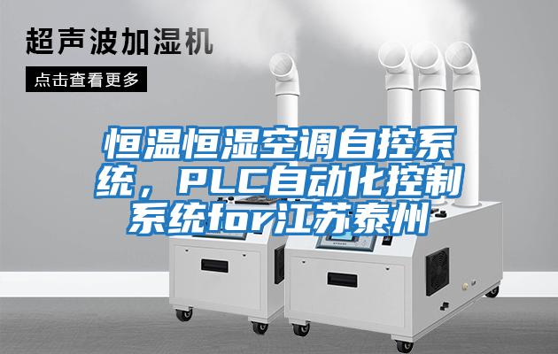 恒溫恒濕空調自控系統,PLC自動化控制系統for江蘇泰州