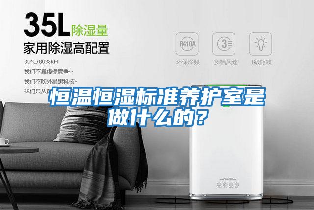 恒溫恒濕標(biāo)準(zhǔn)養(yǎng)護(hù)室是做什么的?