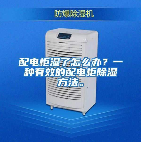 配電柜濕了怎么辦？一種有效的配電柜除濕方法。