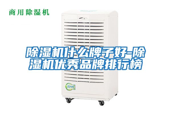 除濕機什么牌子好-除濕機優秀品牌排行榜