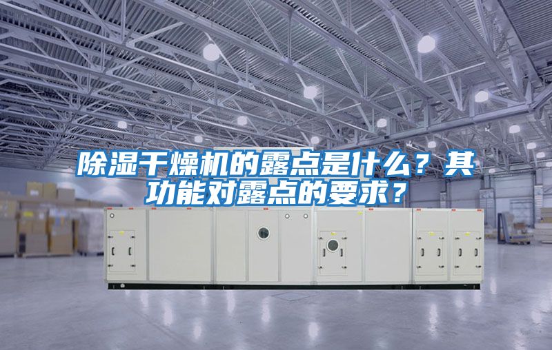 除濕干燥機(jī)的露點(diǎn)是什么？其功能對(duì)露點(diǎn)的要求？