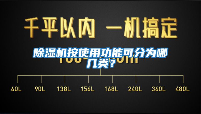 除濕機按使用功能可分為哪幾類？